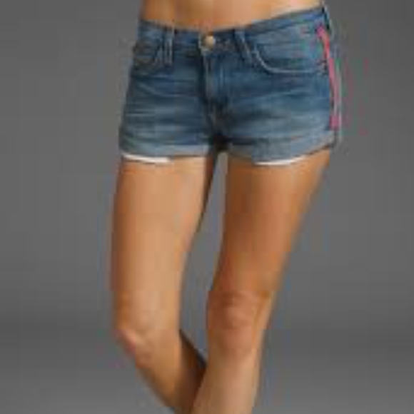 Current/Elliott Pants - Current Elliot 26 Girlfriend Denim Shorts Booty